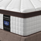 Matelas hybride en mousse à mémoire de forme de 10 pouces - Soutien mi-ferme avec ressorts renforcés pour soulager les points de pression, certifié CertiPUR-US