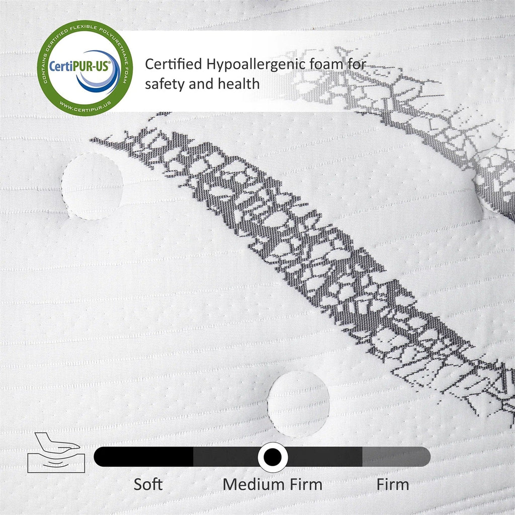 Matelas hybride en mousse à mémoire de forme et gel de 30 cm (12 pouces) livré dans une boîte