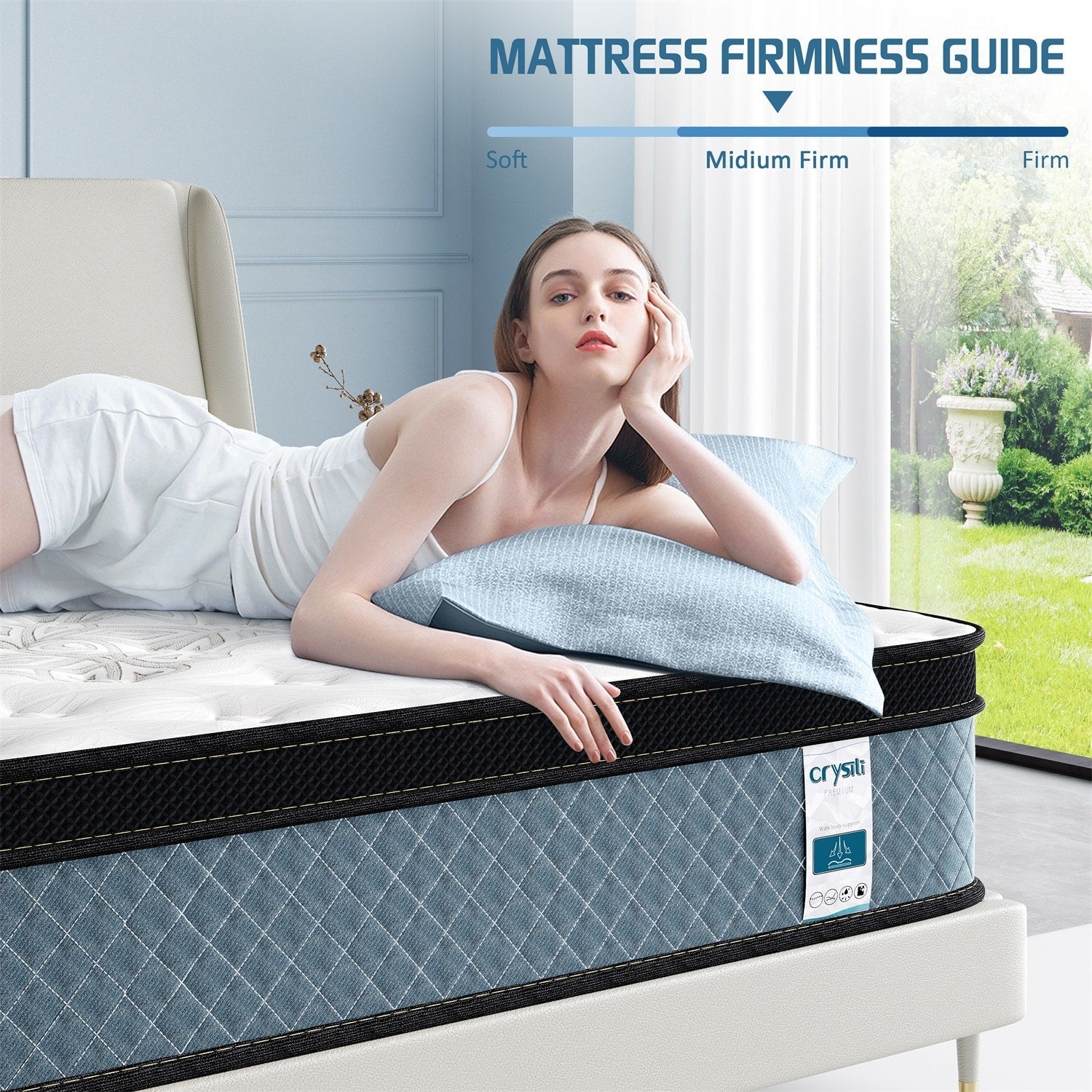Matelas hybride moelleux de 35,5 cm (14 pouces) en boîte
