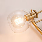 Applique murale 2/3 lumières pour meuble-lavabo avec abat-jour en verre