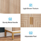 Meuble à chaussures pour 20 paires, 95 cm (37,4 pouces), meuble de rangement moderne avec portes, blanc et or