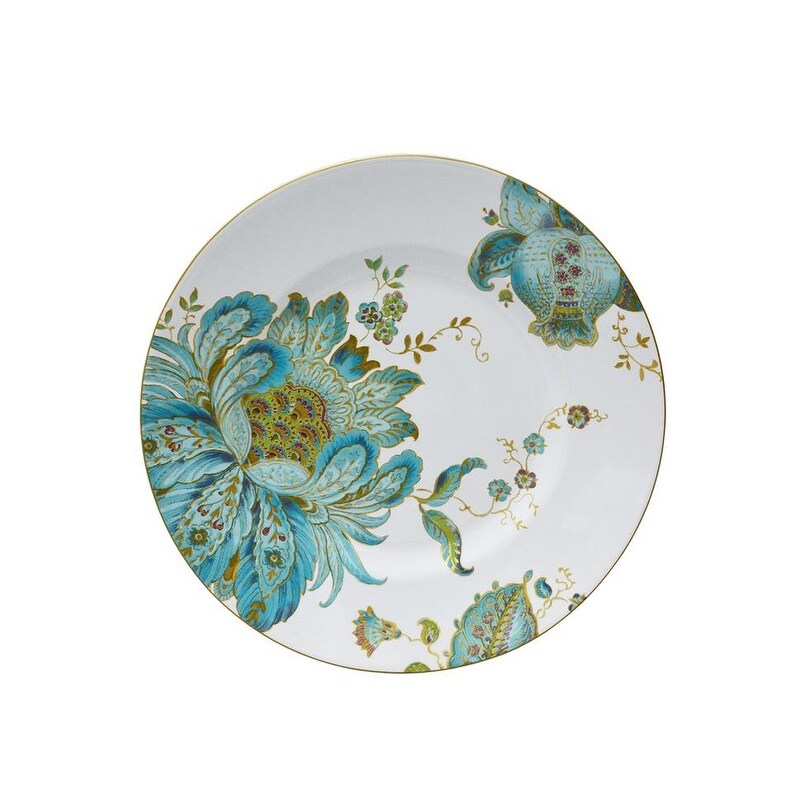 Service de table 16 pièces en porcelaine Eliza de Fifth, couleur sarcelle