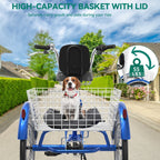 Tricycle adulte 26 pouces, vélo à 3 roues, tricycle à 7 vitesses