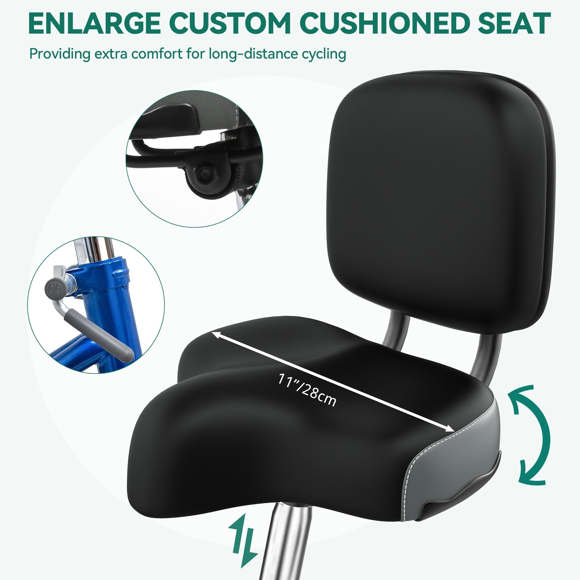 Tricycle adulte 26 pouces, vélo à 3 roues, tricycle à 7 vitesses