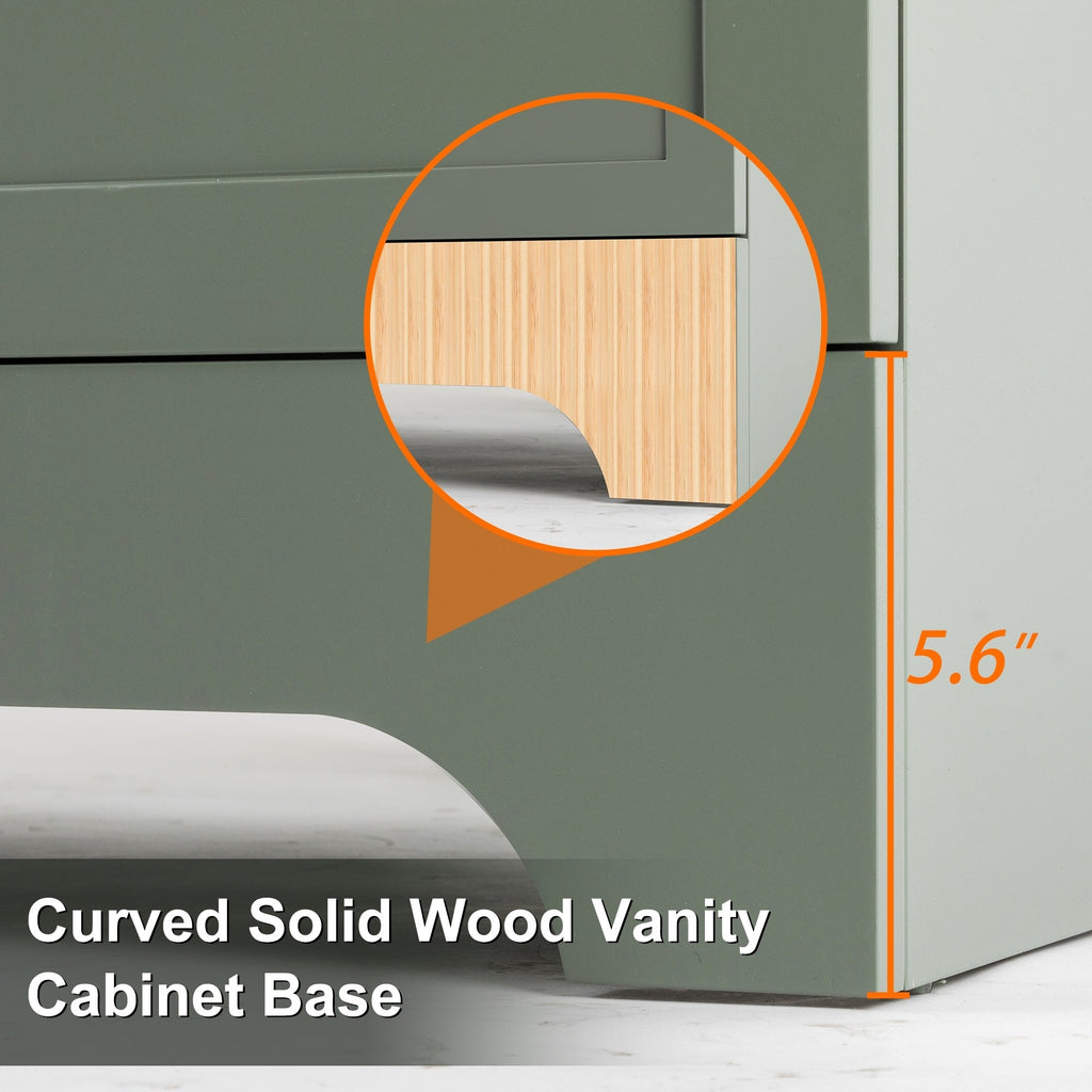 Ensemble meuble-lavabo Wavy Line 30/36/48 avec lavabo et robinet