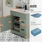 Ensemble meuble-lavabo Wavy Line 30/36/48 avec lavabo et robinet