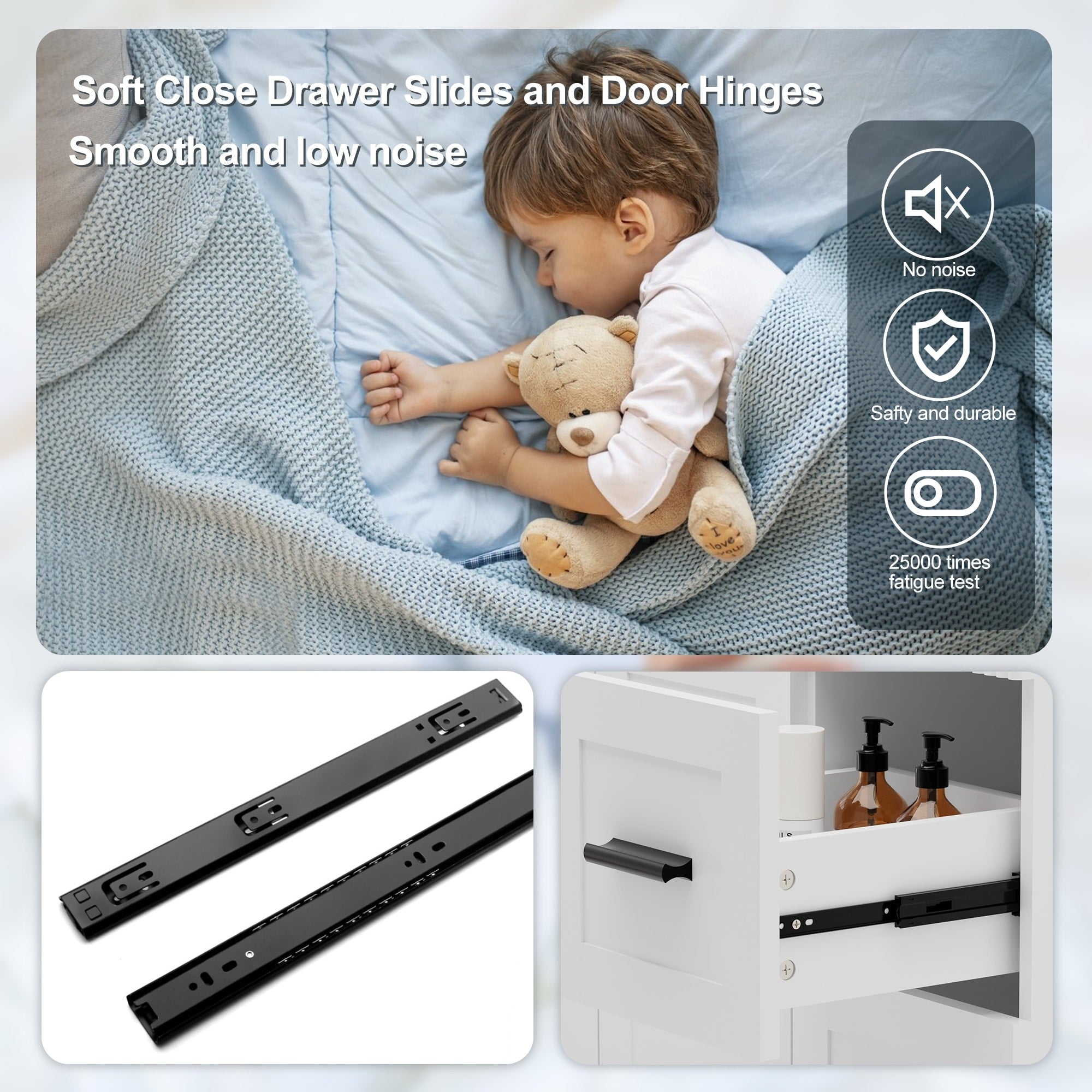 Ensemble meuble-lavabo Wavy Line 30/36/48 avec lavabo et robinet