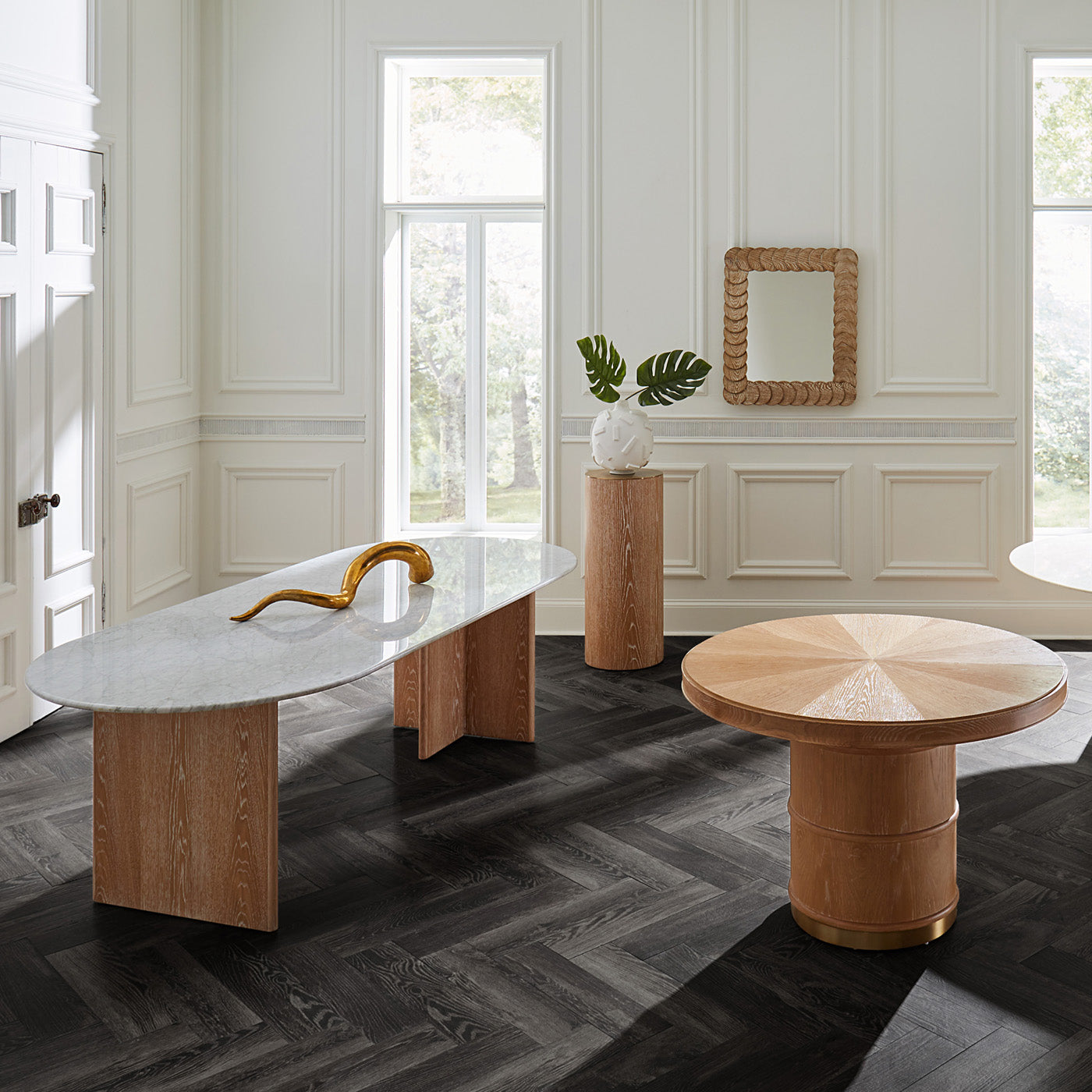 Table de salle à manger Bruxelles à piètement en T