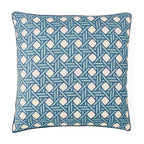 Coussin lavande à motif tressé