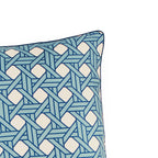 Coussin lavande à motif tressé