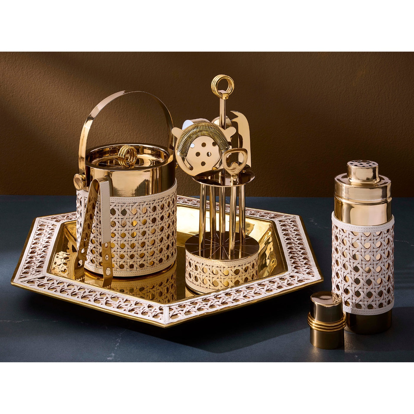 Plateau de service tressé