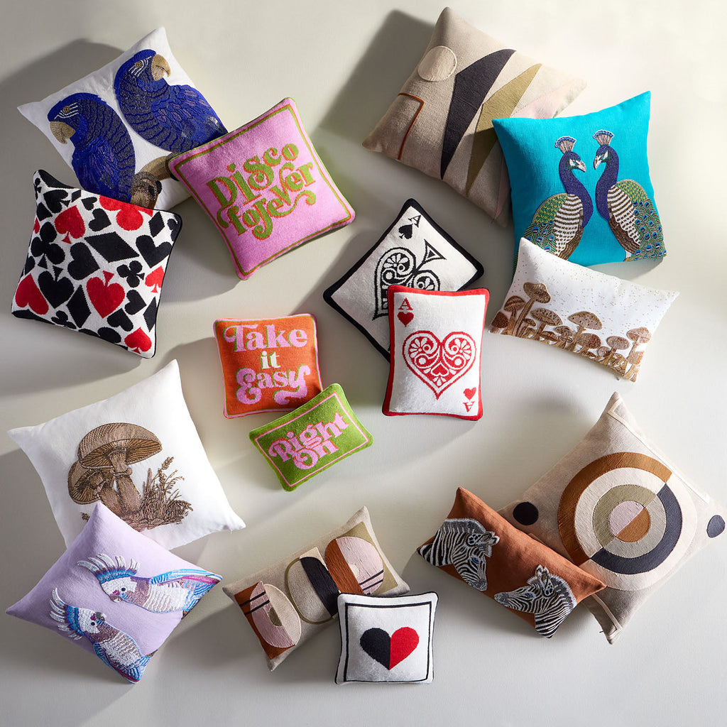 Coussin à broderie Disco Forever