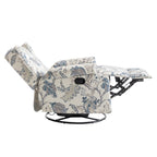 Ensemble de 2 fauteuils inclinables pivotants à bascule de 74 cm de large, à dossier inclinable manuel.