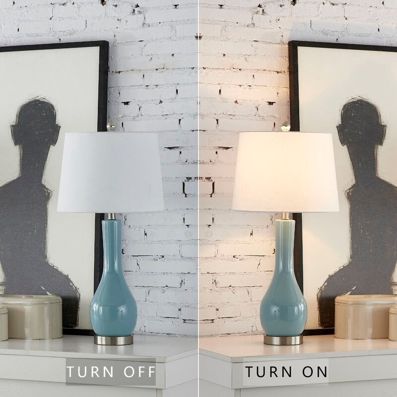 Ensemble de 2 lampes de table en céramique 28,5 avec port USB