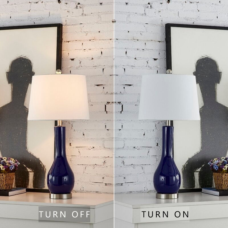 Ensemble de 2 lampes de table en céramique 28,5 avec port USB