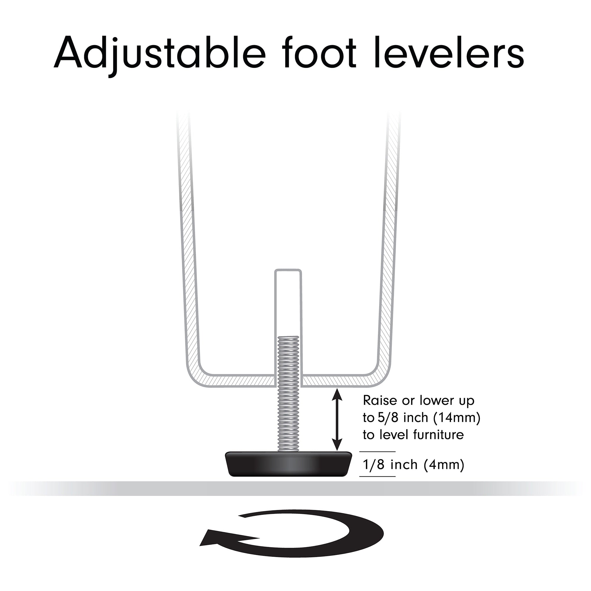 Meuble TV rectangulaire Tillman pour téléviseurs jusqu'à 75 pouces