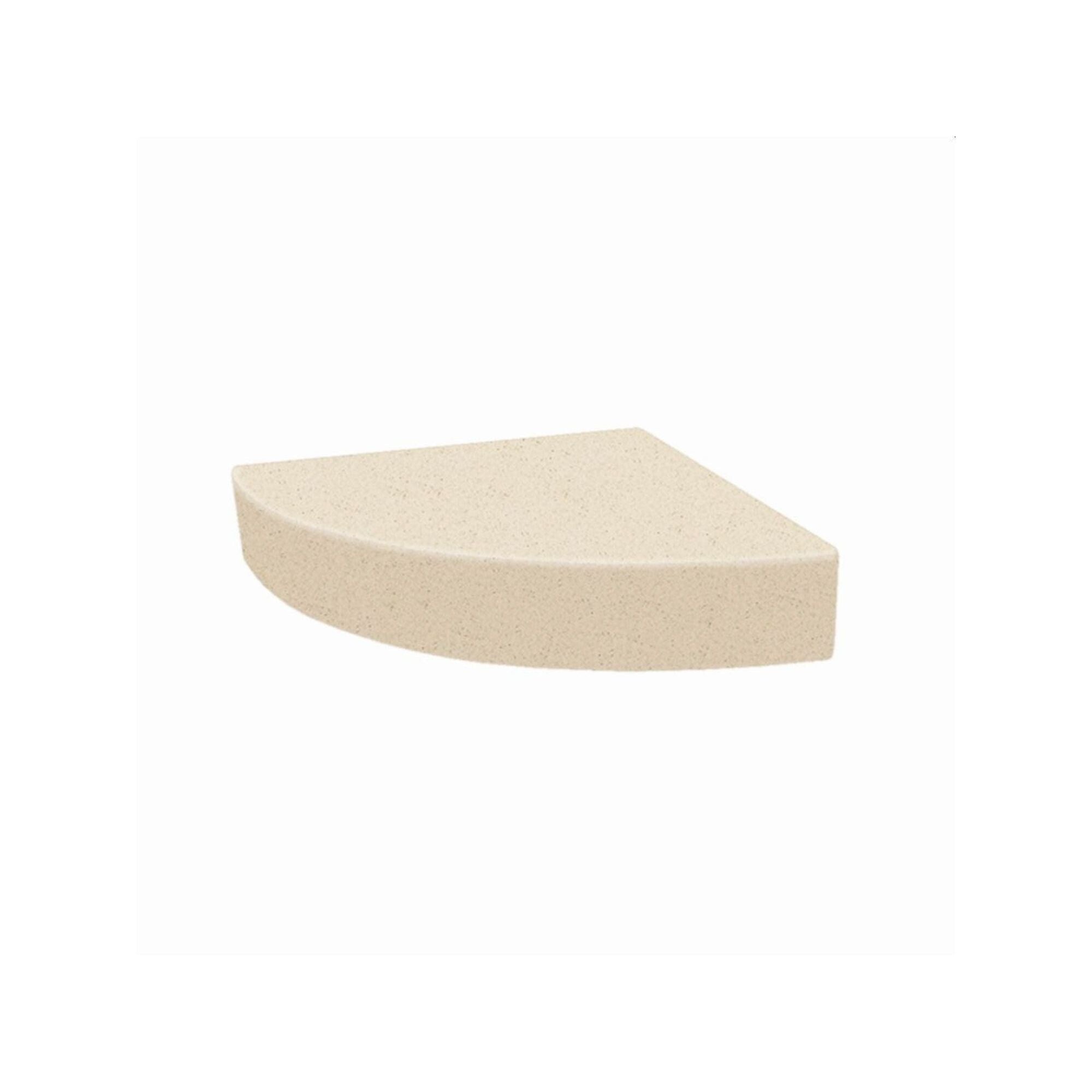 Siège de douche d'angle mural en surface solide Transolid Studio 14 po x 14 po - 14,5 po x 14,25 po x 3 po