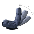 Ensemble fauteuil inclinable rembourré sans accoudoirs avec repose-pieds et appui-tête réglable