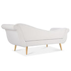 Chaise longue vintage à accoudoirs en volutes de Christopher Knight Home