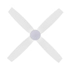 Ventilateur de plafond encastré WINGBO 44/52 pouces à courant continu avec éclairage et télécommande, 4 pales réversibles