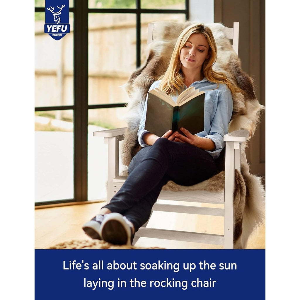 Fauteuil à bascule d'extérieur WINSOON tout temps, lot de 2