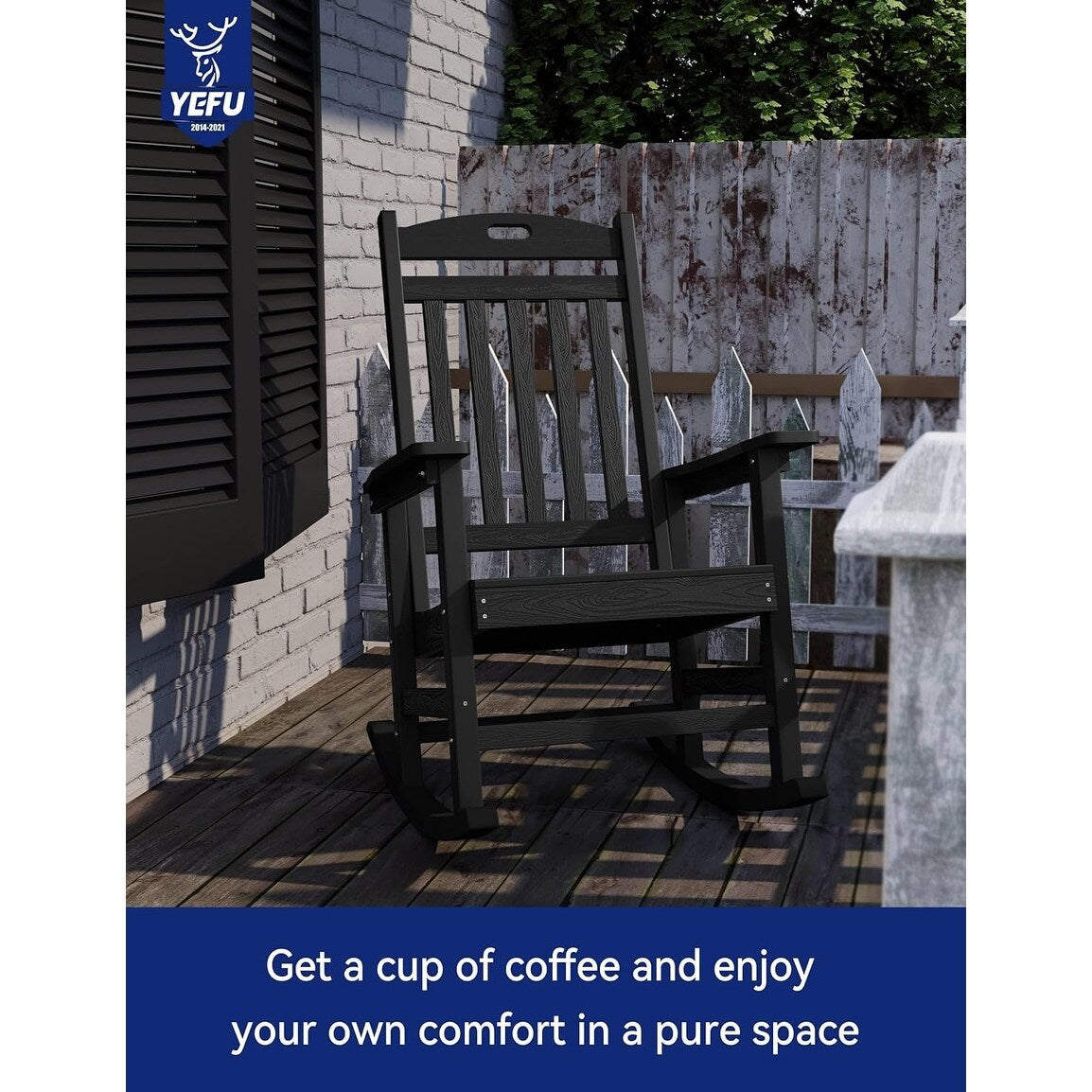 Fauteuil à bascule d'extérieur WINSOON tout temps, lot de 2