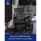 Fauteuil à bascule d'extérieur WINSOON tout temps, lot de 2