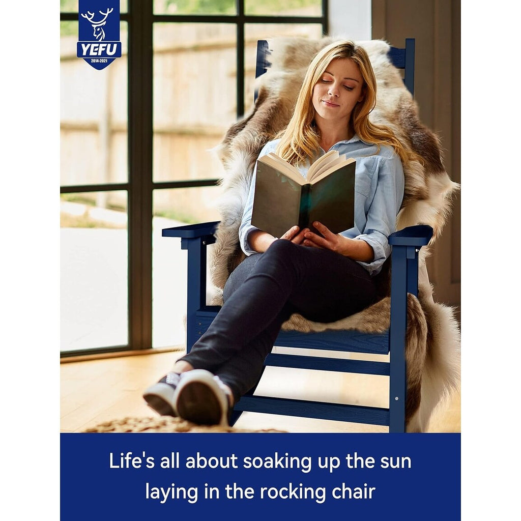 Fauteuil à bascule d'extérieur WINSOON tout temps, lot de 2