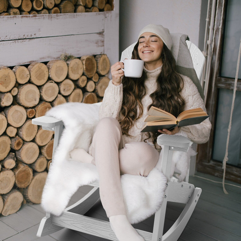 Fauteuil à bascule d'extérieur WINSOON tout temps, lot de 2