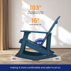 Fauteuil à bascule d'extérieur WINSOON tout temps, lot de 2