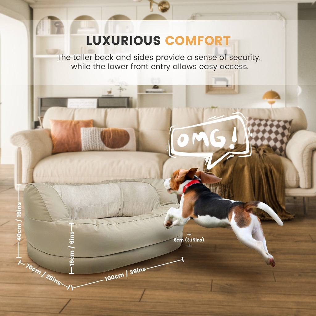 Lit orthopédique imperméable en mousse WOWMAX pour grands chiens