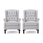 Fauteuils inclinables Walter en tissu capitonné (lot de 2) par Christopher Knight Home