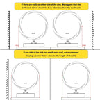 Miroir de salle de bain étanche avec éclairage LED tactile, antibuée et à intensité variable