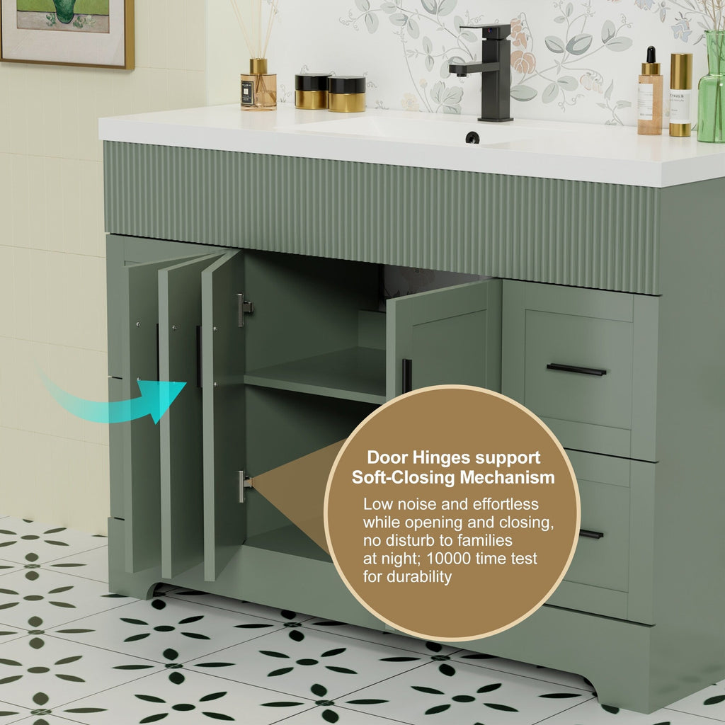 Ensemble meuble-lavabo Wavy Line 30/36/48 avec lavabo et robinet