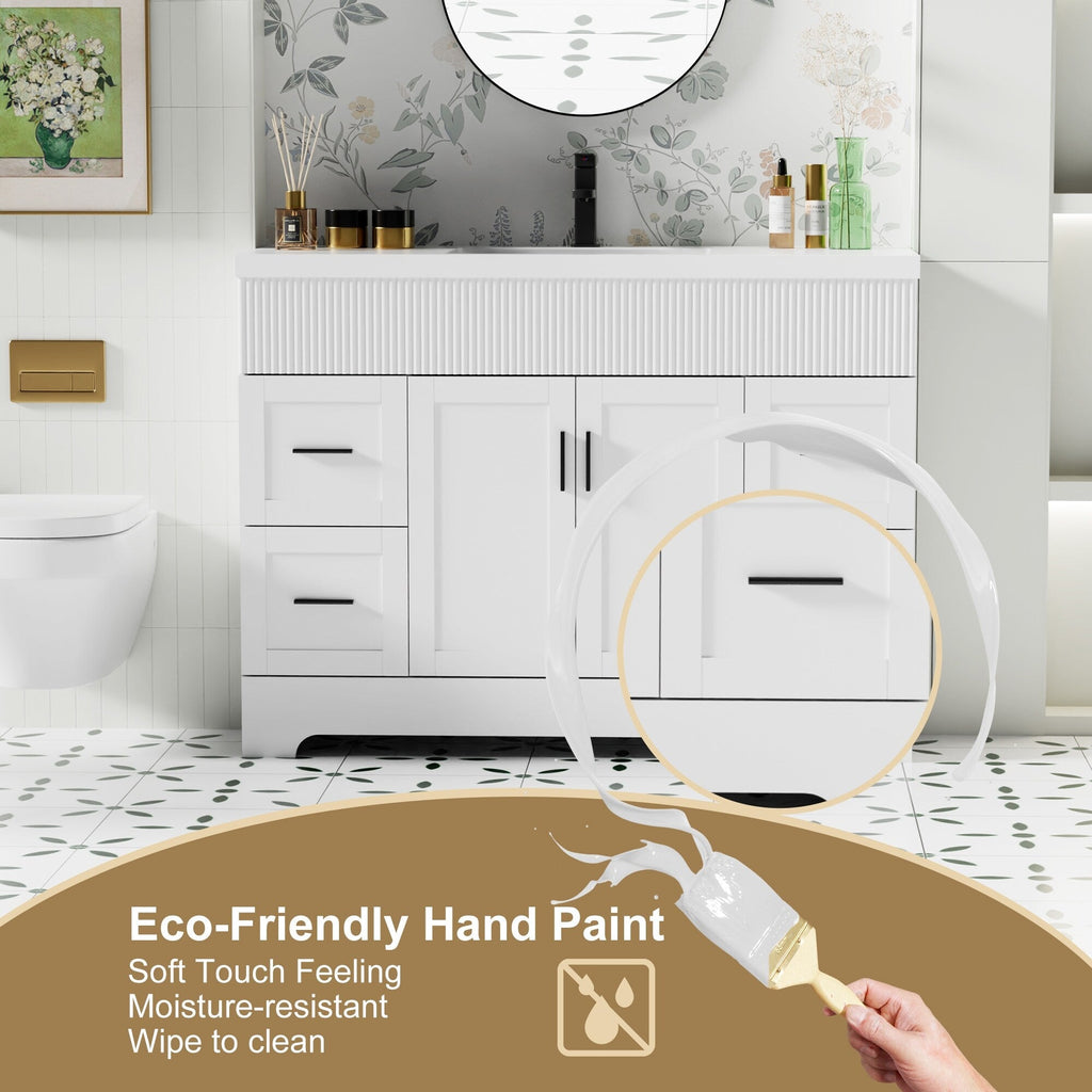 Ensemble meuble-lavabo Wavy Line 30/36/48 avec lavabo et robinet