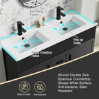 Ensemble meuble-lavabo Wavy Line 30/36/48 avec lavabo et robinet