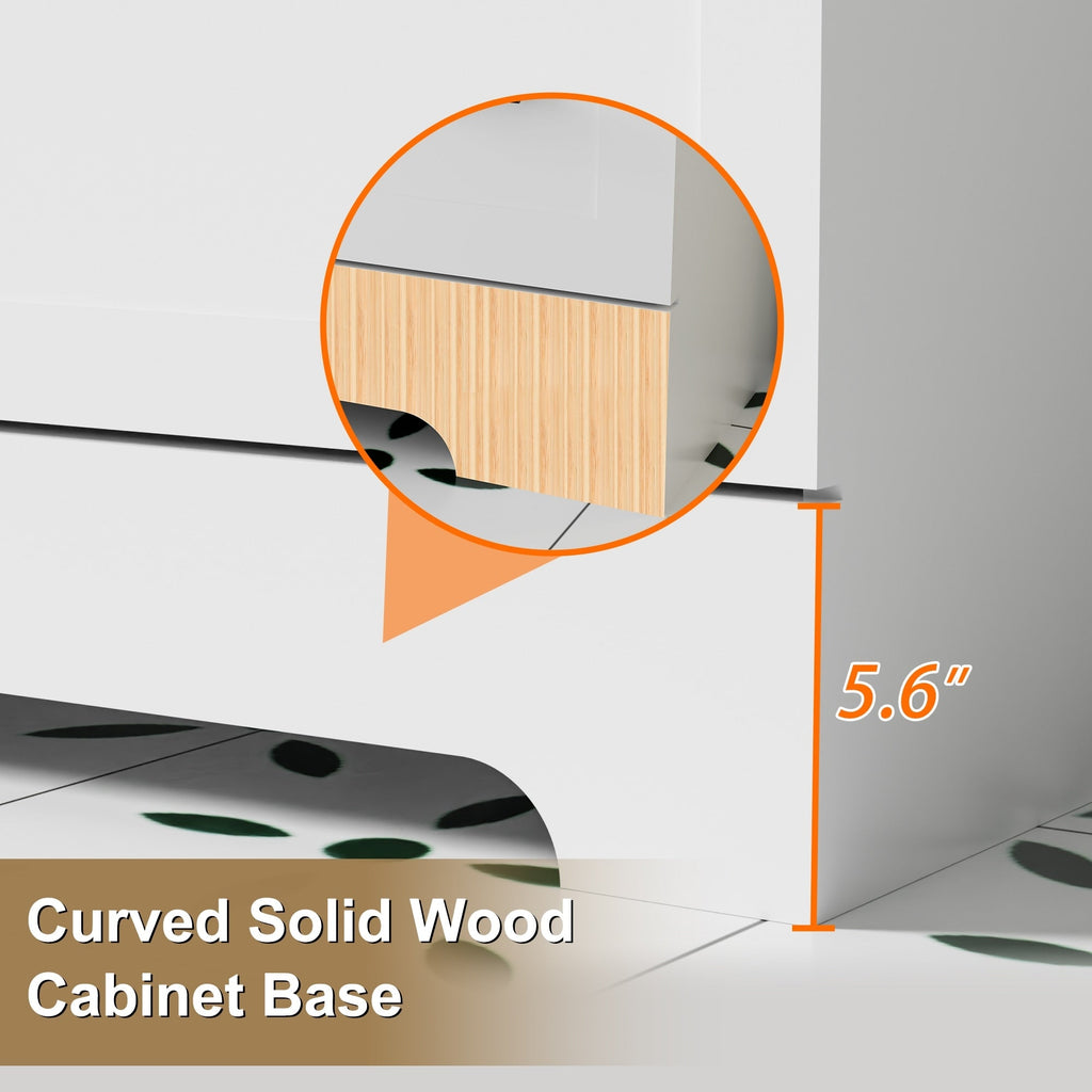 Ensemble meuble-lavabo Wavy Line 30/36/48 avec lavabo et robinet