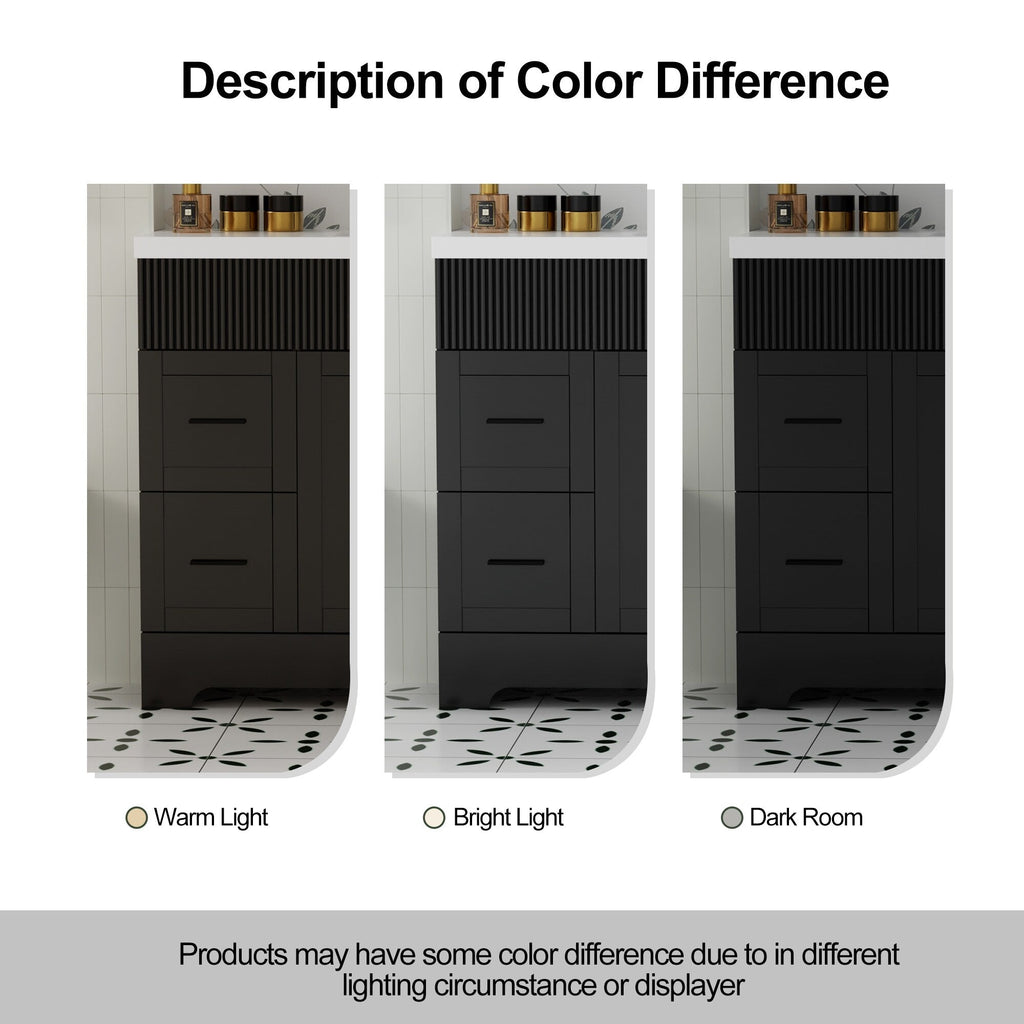 Ensemble meuble-lavabo Wavy Line 30/36/48 avec lavabo et robinet