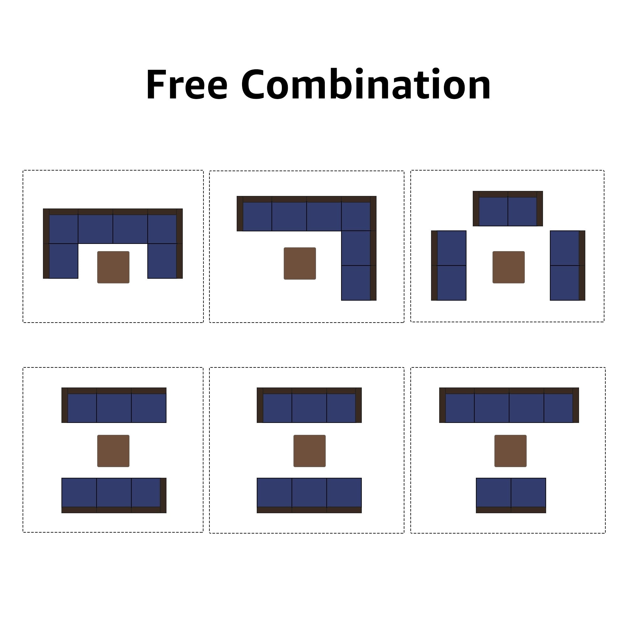 Ensemble de canapés d'angle d'extérieur 7 pièces en osier et acier avec coussins