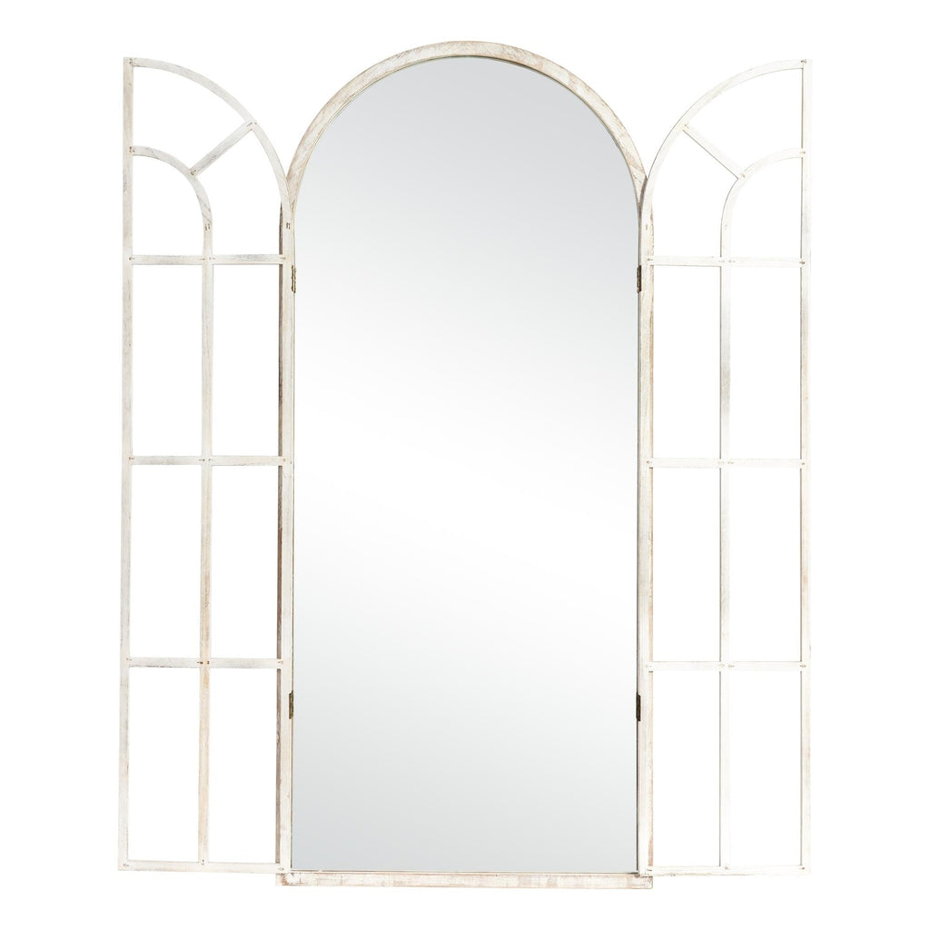 Miroir de fenêtre en bois arqué 180 cm L x 79 cm l