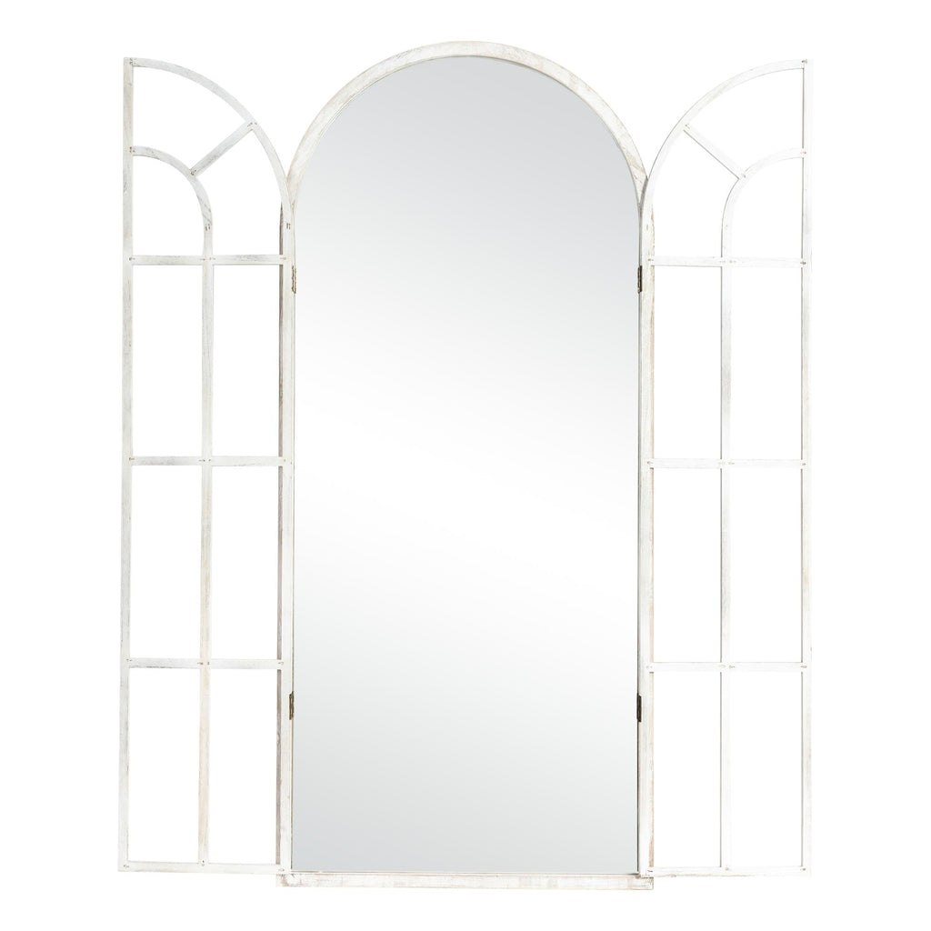 Miroir de fenêtre en bois arqué 180 cm L x 79 cm l