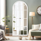 Miroir de fenêtre en bois arqué 180 cm L x 79 cm l