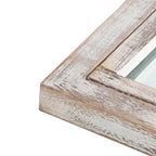 Miroir de fenêtre en bois arqué 180 cm L x 79 cm l