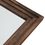 Miroir mural style échelle avec cadre en bois - 64 x 21