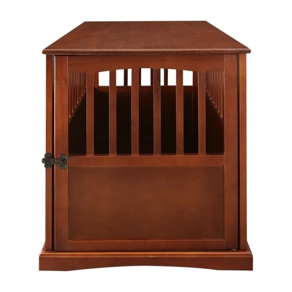 Table d'appoint en bois avec cage pour animaux et porte verrouillable