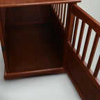 Table d'appoint en bois avec cage pour animaux et porte verrouillable