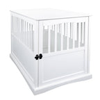 Table d'appoint en bois avec cage pour animaux et porte verrouillable