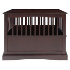 Table d'appoint en bois avec cage pour animaux et porte verrouillable