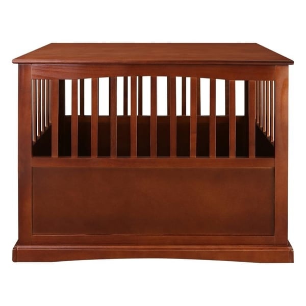 Table d'appoint en bois avec cage pour animaux et porte verrouillable