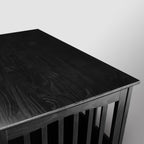 Table d'appoint en bois avec cage pour animaux et porte verrouillable